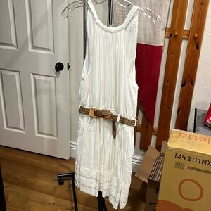 Brand new belted halter dress